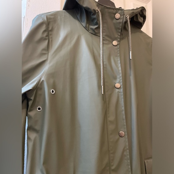 Samsøe Samsøe Women's Olive Green Raincoat - Picture 2 of 4